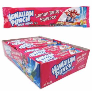 Hawaiian Punch Lemon Berry Squeeze Candy Chews 0.8oz 36ct